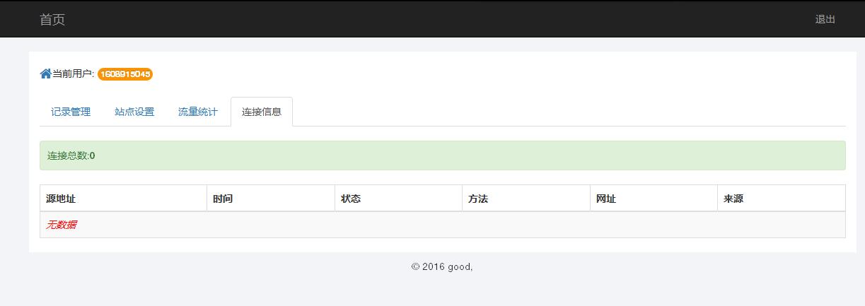 某IDC互聯(lián)網(wǎng)服務(wù)商管理系統(tǒng)--用戶域名記錄管理、站點設(shè)置、流量統(tǒng)計和連接信息